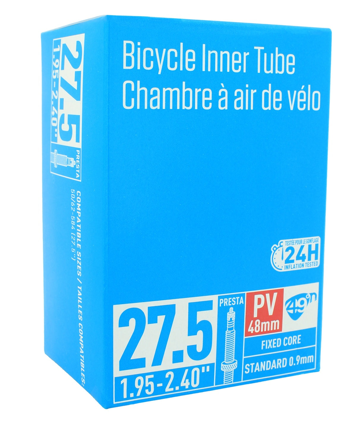 49N 27.5" 1.95-2.4" Presta Valve Tube