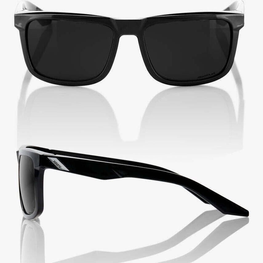 100% Blake Polished Black Frame with Grey Peakpolar Lens