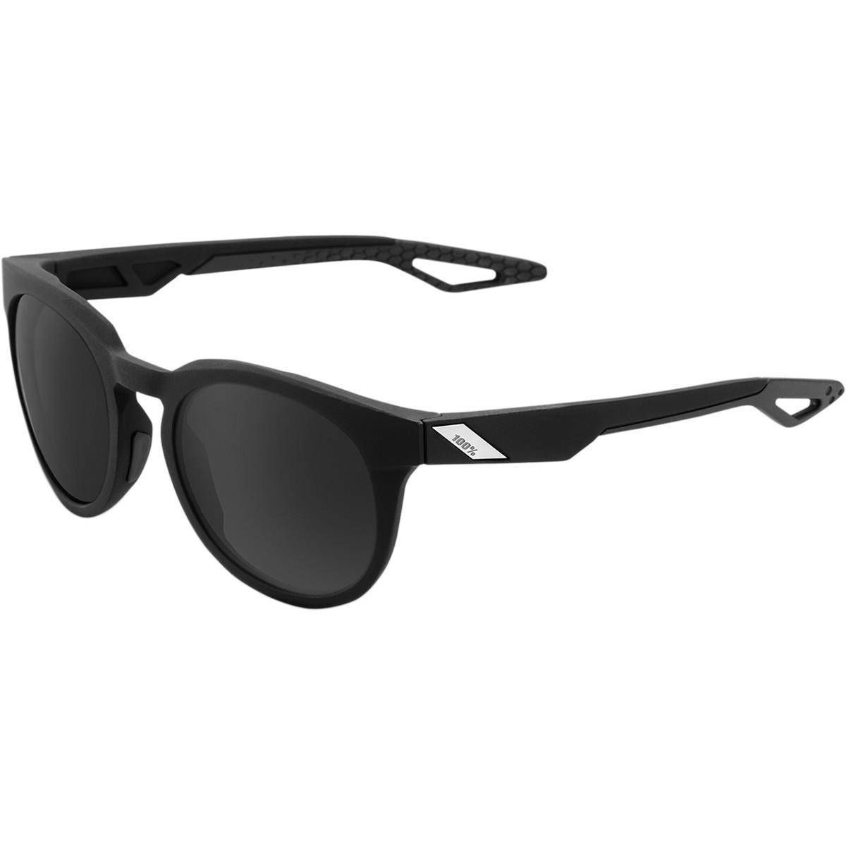 100% Campo Sunglasses Matte Black Frame with Smoke Lens