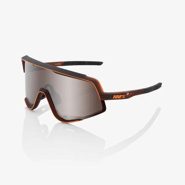 100% Glendale Matte Translucent Brown Fade Frame with HiPER Silver Mirror Lens