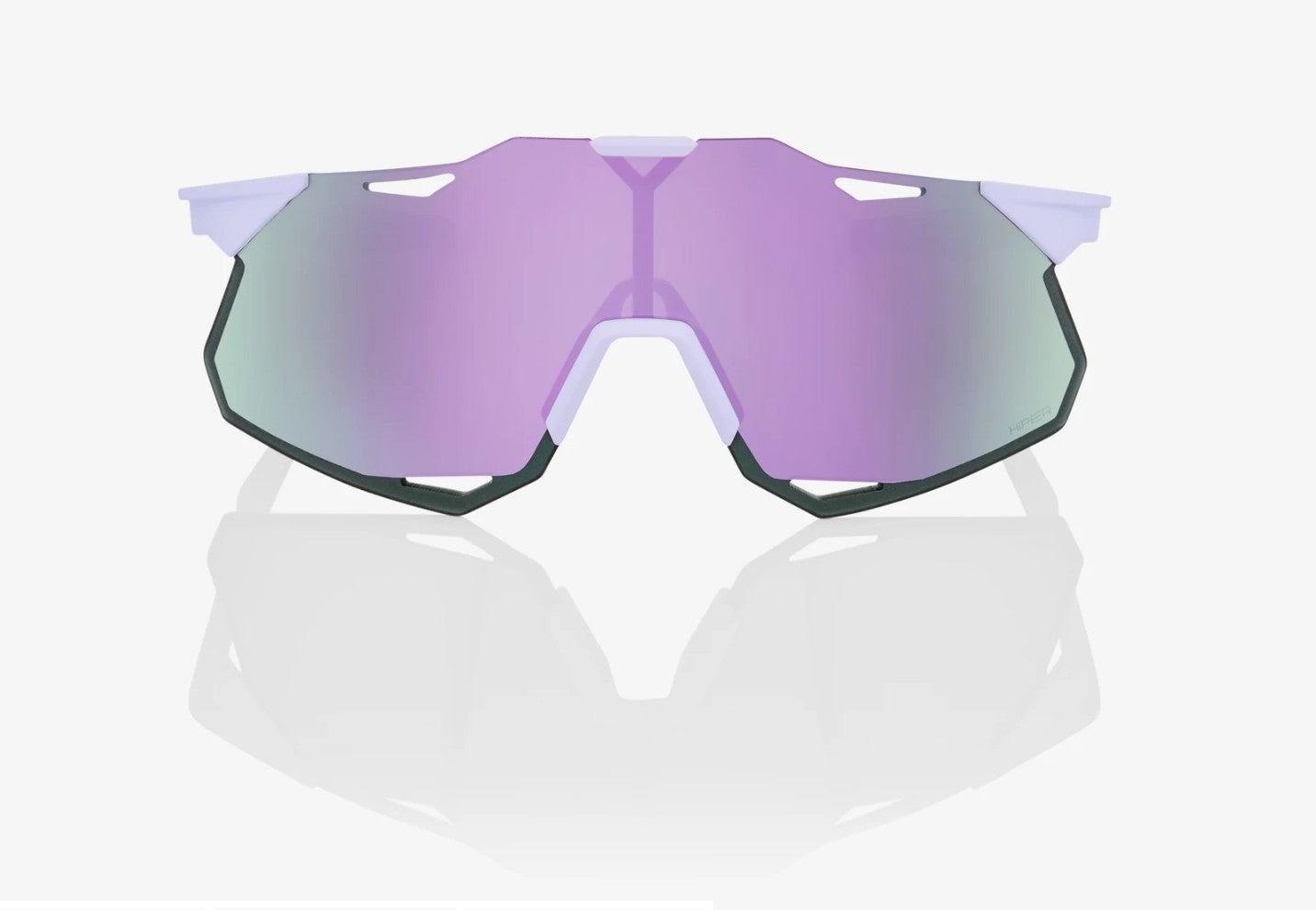 100% Hypercraft XS Sunglasses Soft Tact Lavender Frame with HiPER Lavender Mirror Lens
