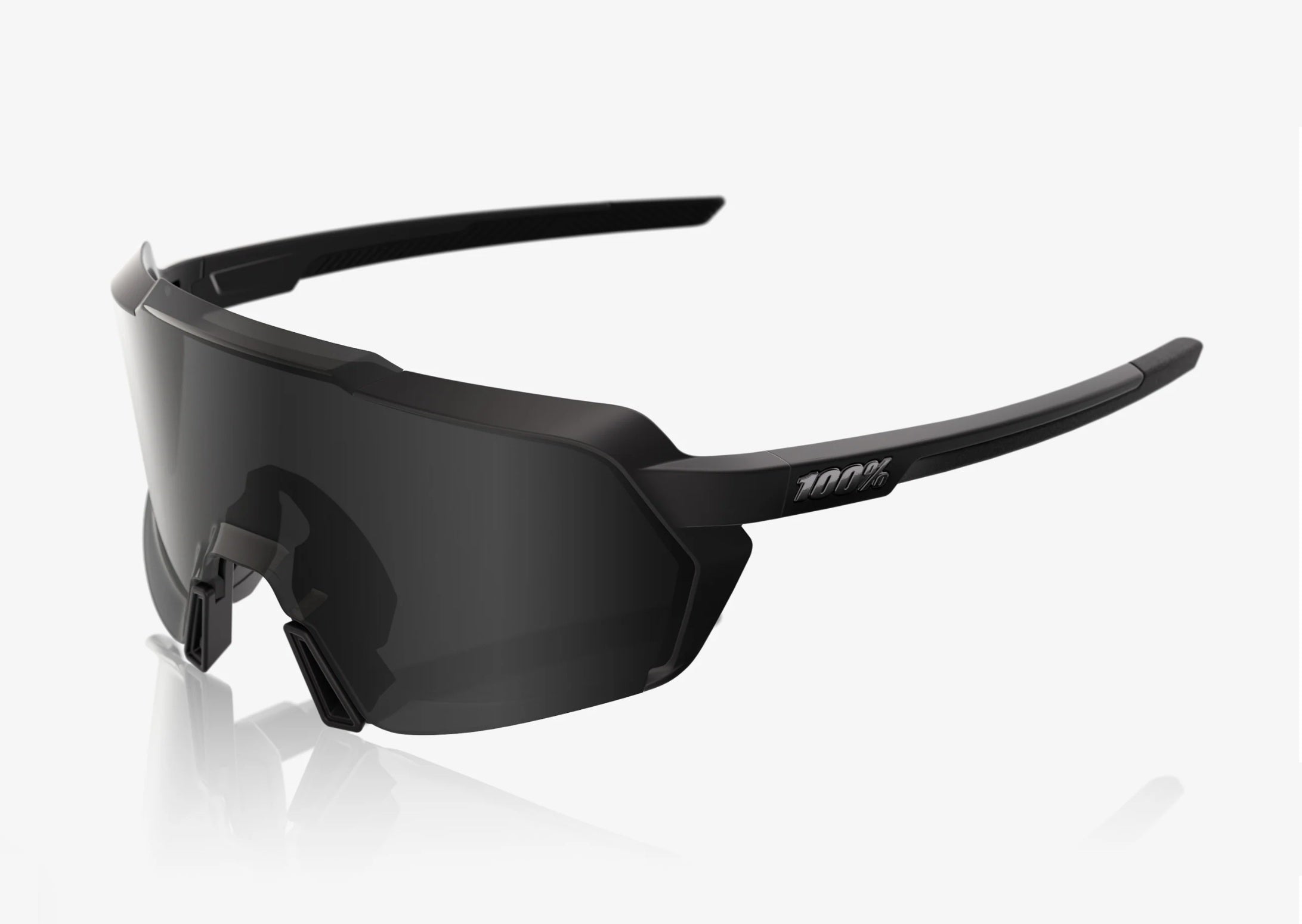 100% Korbin Matte Black Gloss Black Frame with Black Mirror Lens