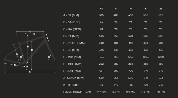 View Devinci Milano Altus 21 Speed Size Chart