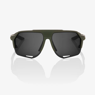 100% Norvik Sunglasses Soft Tact Army Green Frame with Smoke Lens