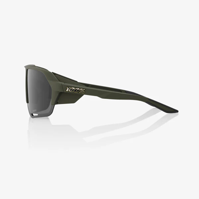 100% Norvik Sunglasses Soft Tact Army Green Frame with Smoke Lens