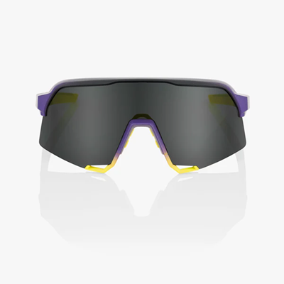 100% S3 Sunglasses Matte Metallic Digital Brights Frame with Smoke Lens