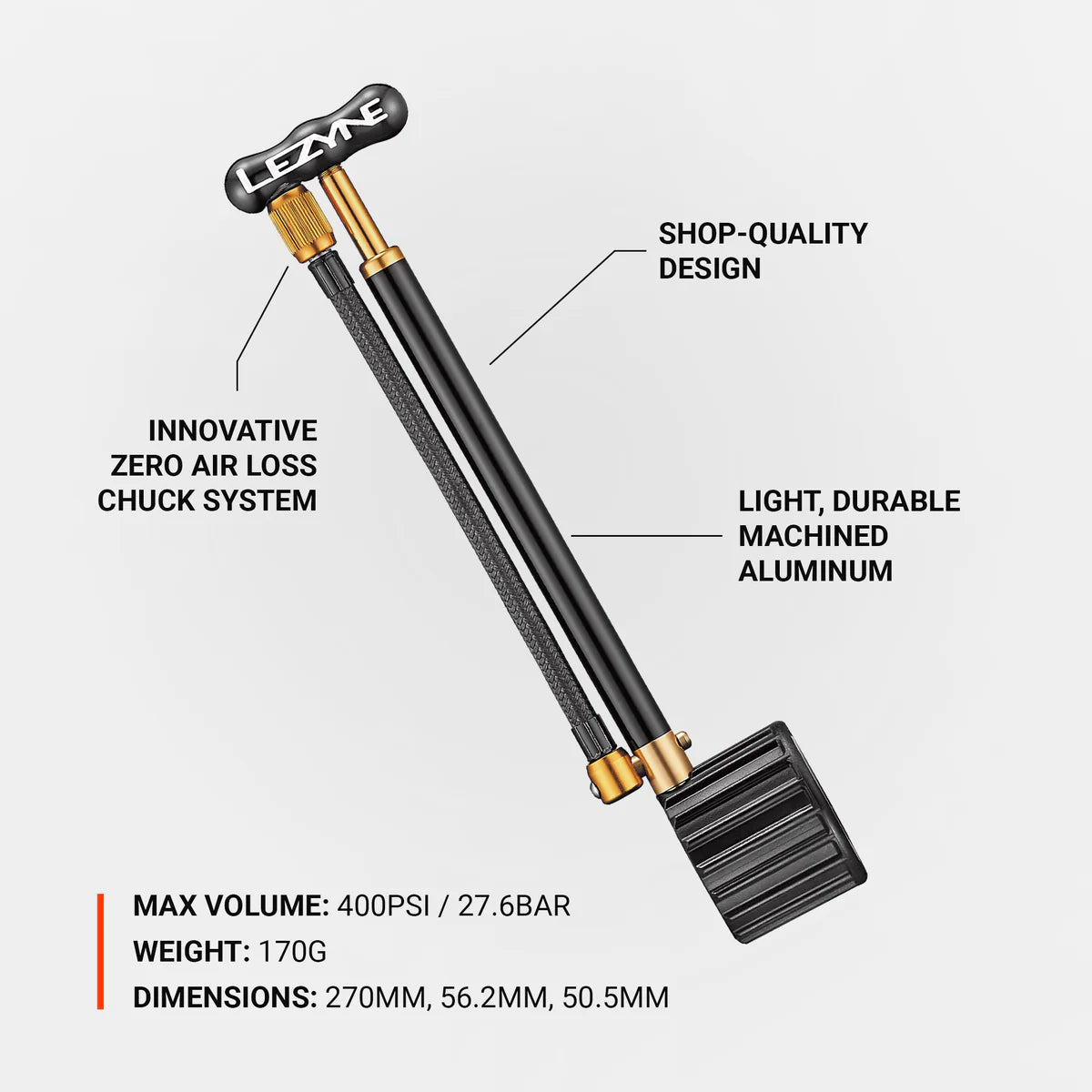 Lezyne Shock Drive Precision Bike Shock Pump