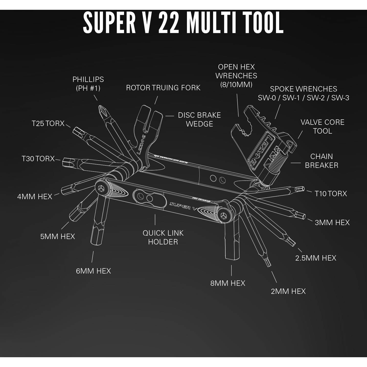 Lezyne Super V Pro 22 Multi Tool