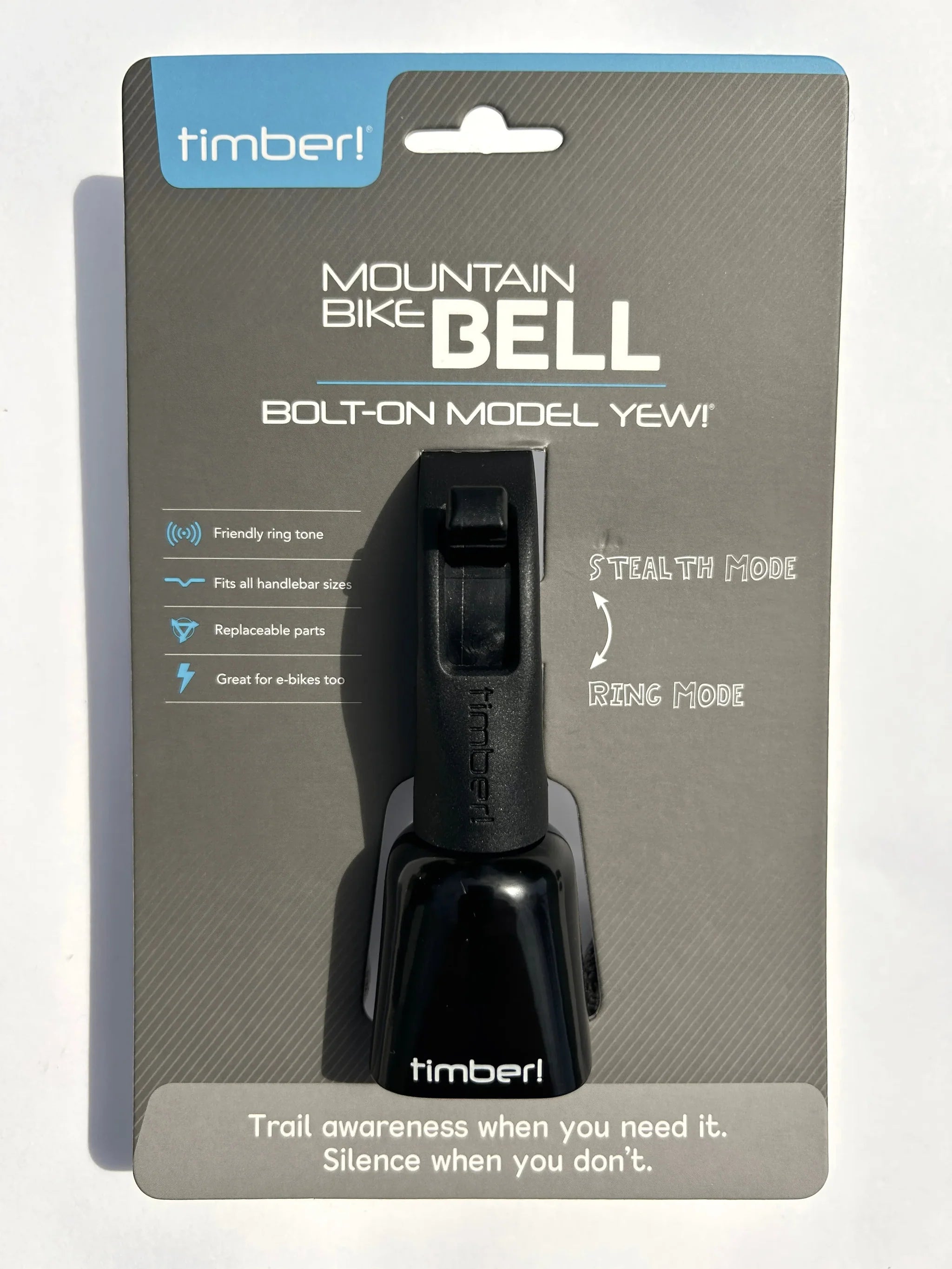 Timber Mountain Bike Bell - Bolt-On Model Yew!