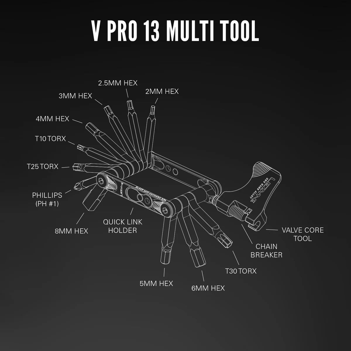 Lezyne V Pro 13 Multi Tool