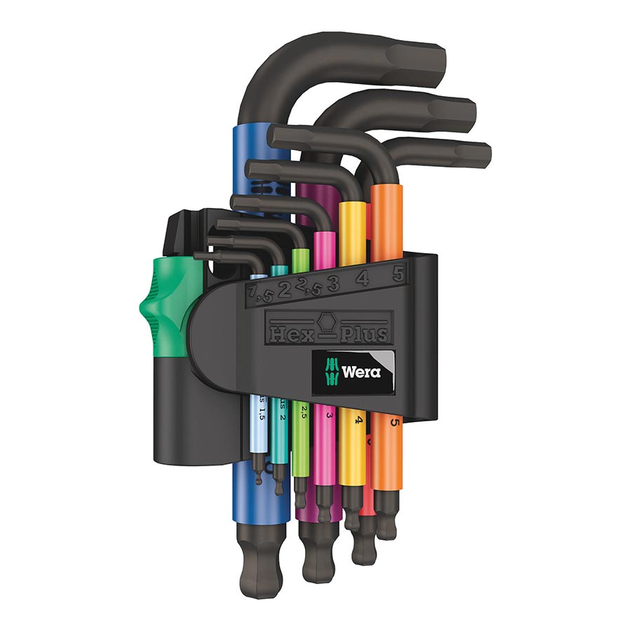 Wera 950/9 Short Hex-Plus Multicolour SPKS L-Key Metric 9-Piece Set