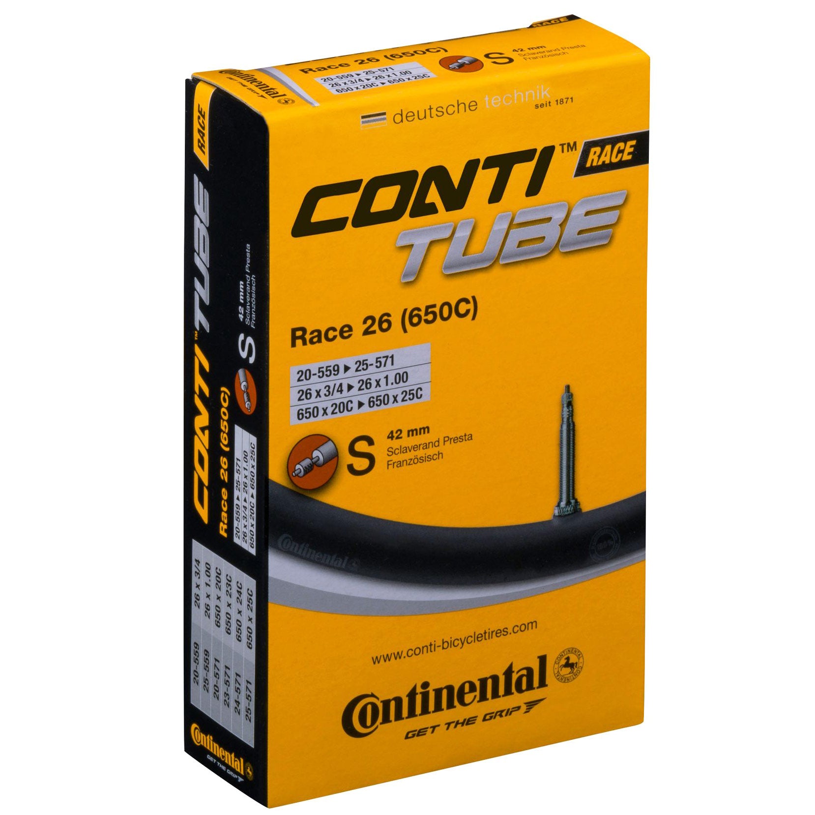 Continental 650c Presta Valve Tube
