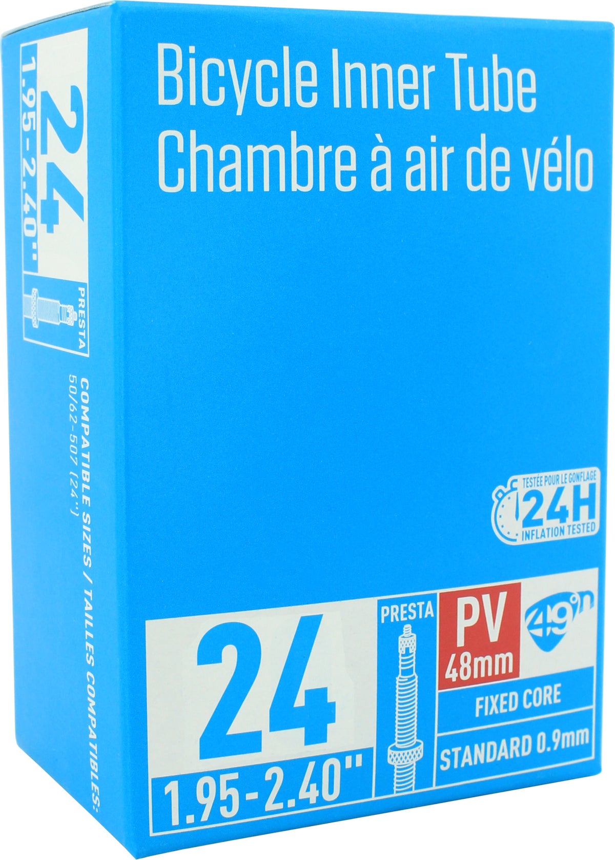 49N 24 x 1.95-2.40" Presta Valve Tube