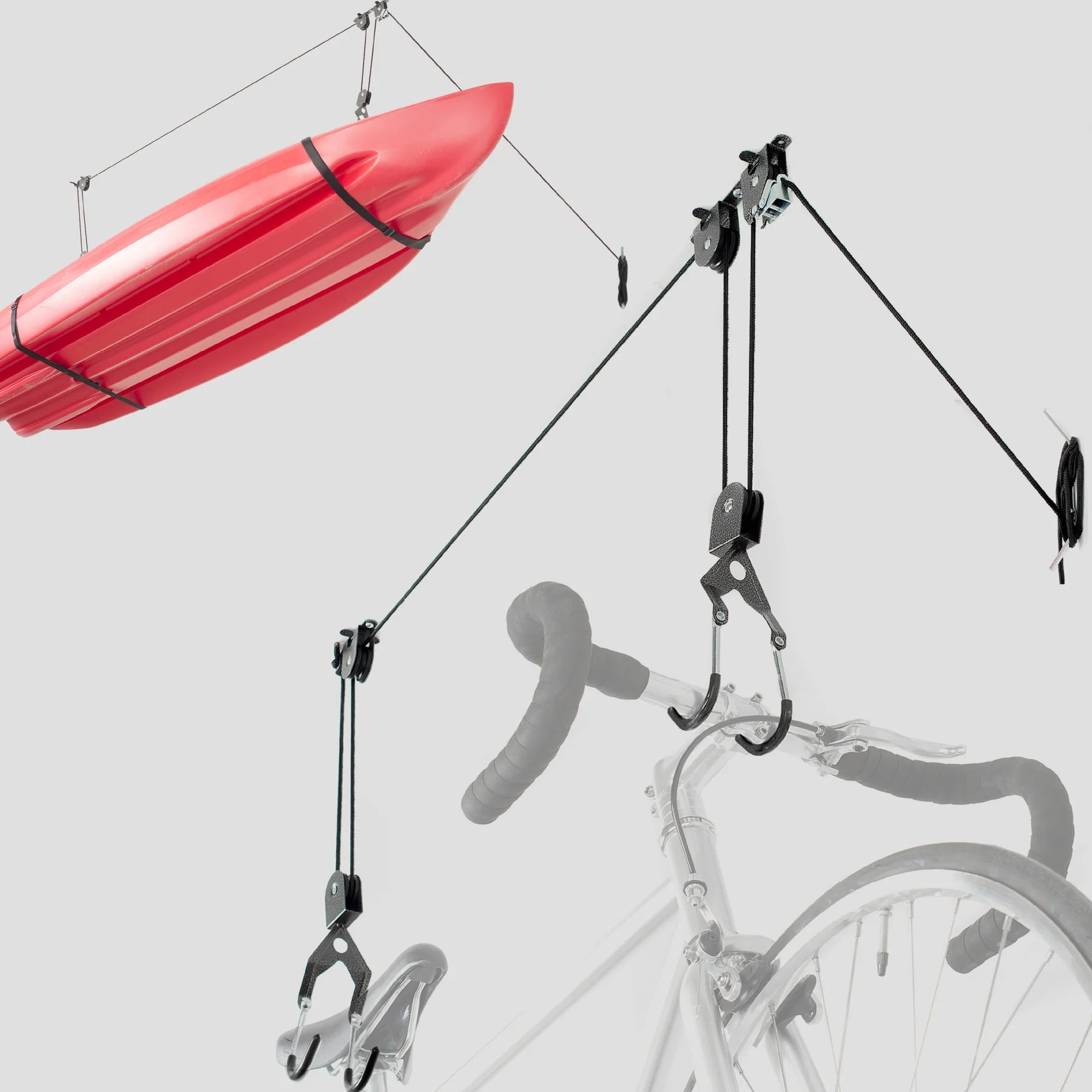 Delta El Greco Single Bike Ceiling Hoist with Straps