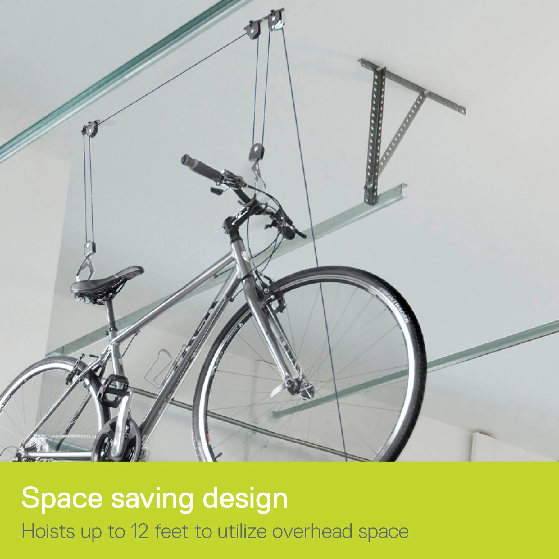 Delta El Greco Single Bike Ceiling Hoist with Straps