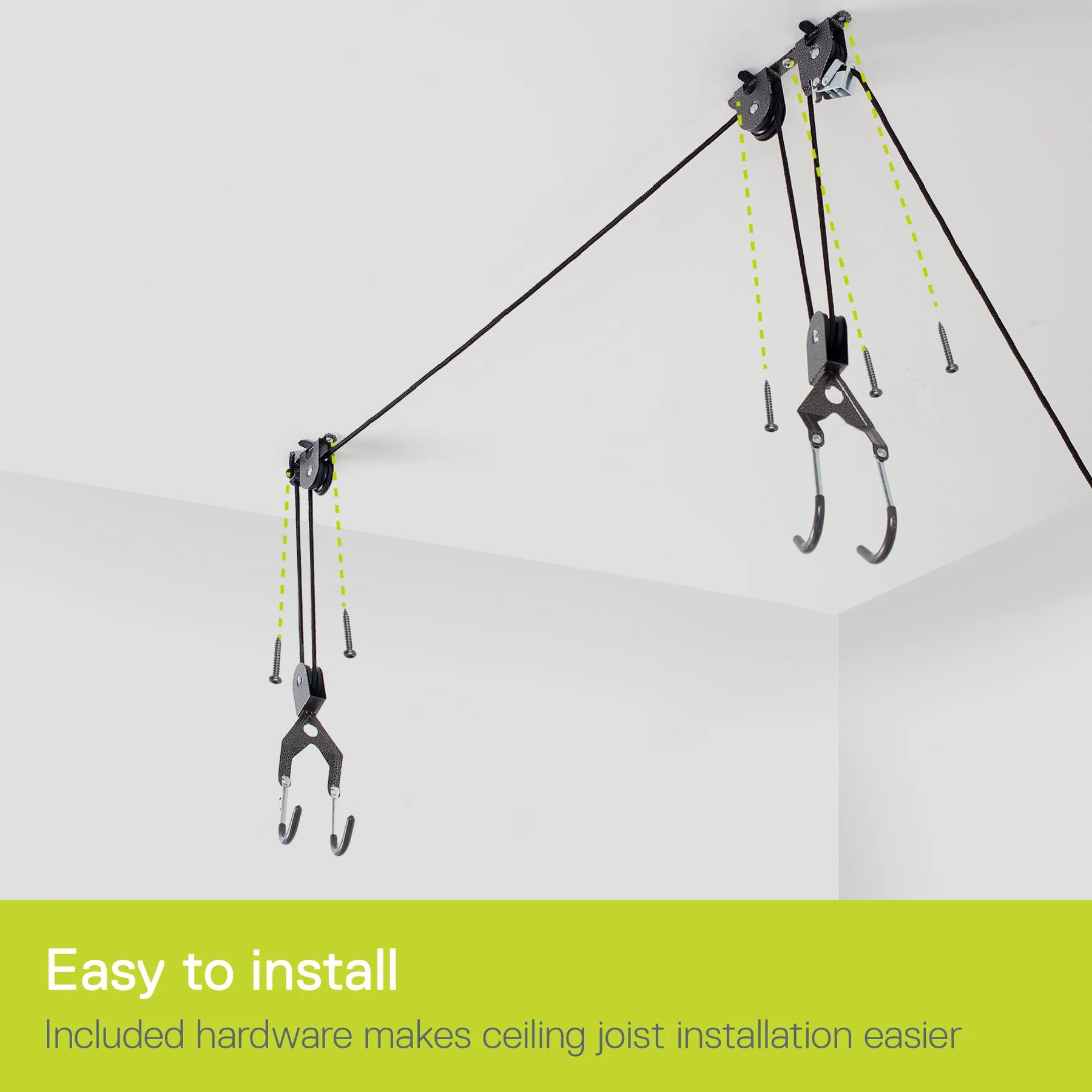 Delta El Greco Single Bike Ceiling Hoist with Straps