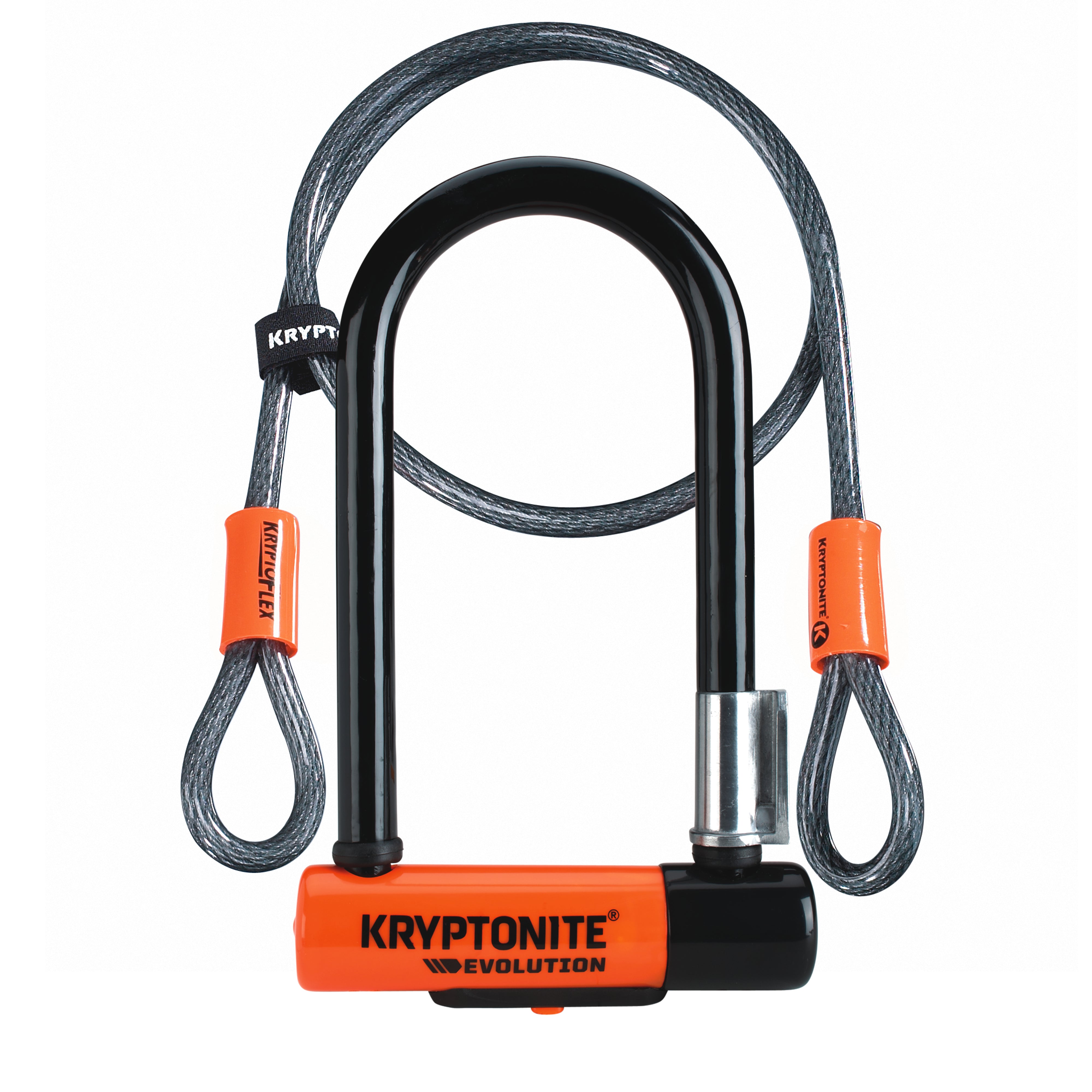 Kryptonite Evolution Mini-7 U-Lock with 4' Flex Cable
