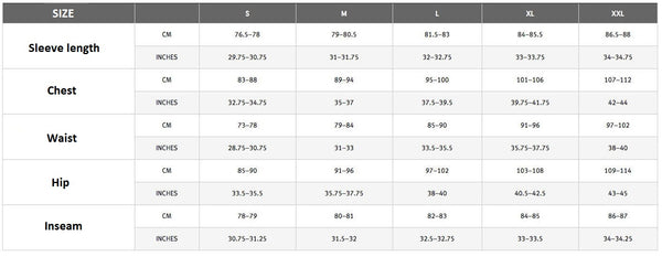 View Gorewear C5 Windstopper Thermo Jacket Size Chart