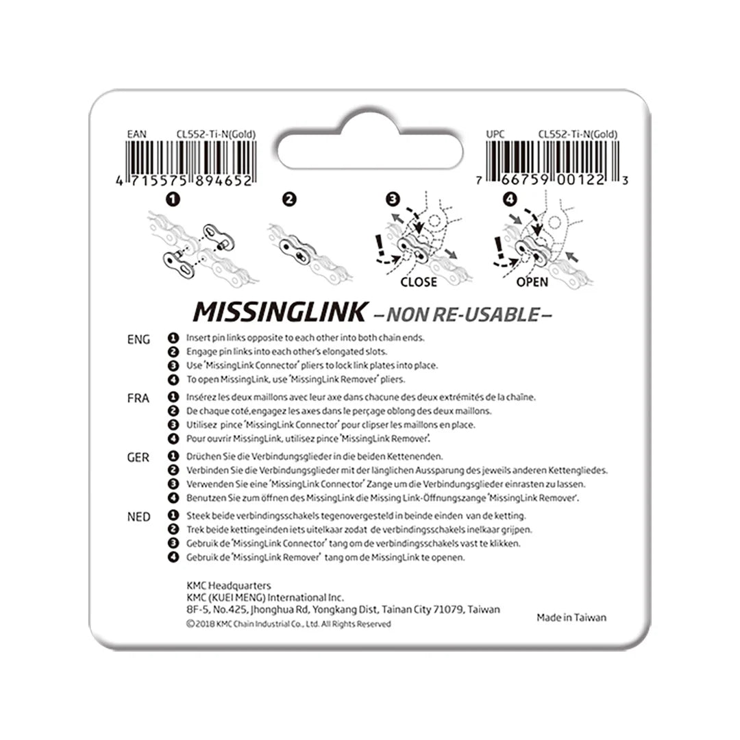 KMC MissingLink CL552 for 12-Speed Chains Pack of 2