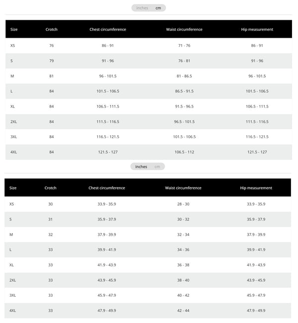 View Louis Garneau Optimum Short Size Chart