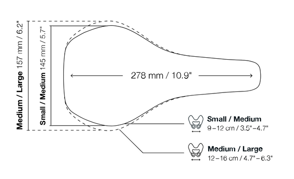 View Ergon SM E-Mountain Sport Men Saddle Size Chart