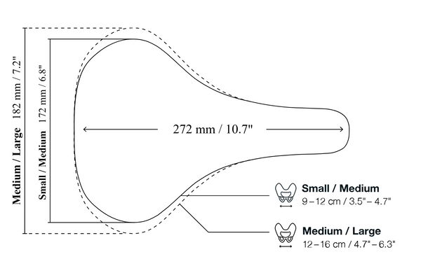 View Ergon ST Core Evo Men Saddle Size Chart