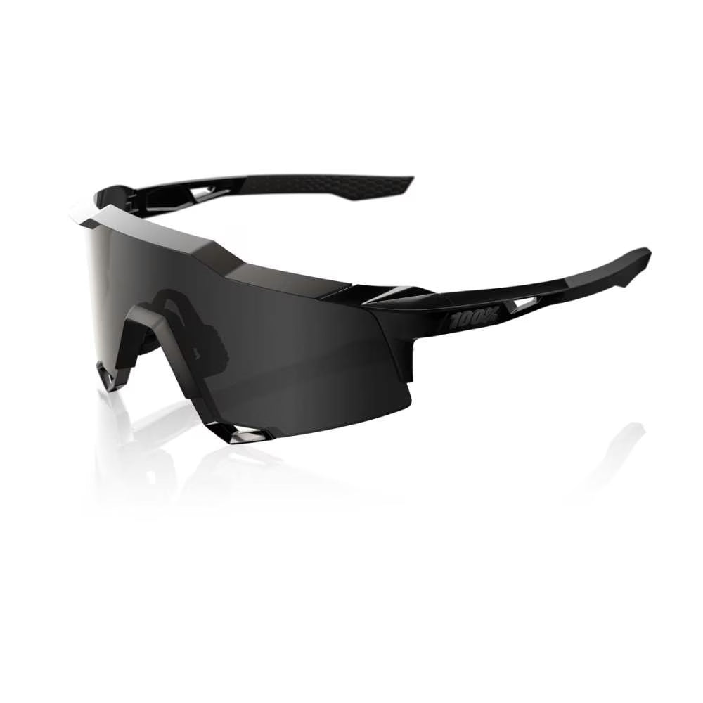 100% SpeedCraft Matte Black/Gloss Black Frame with Black Mirror Lens