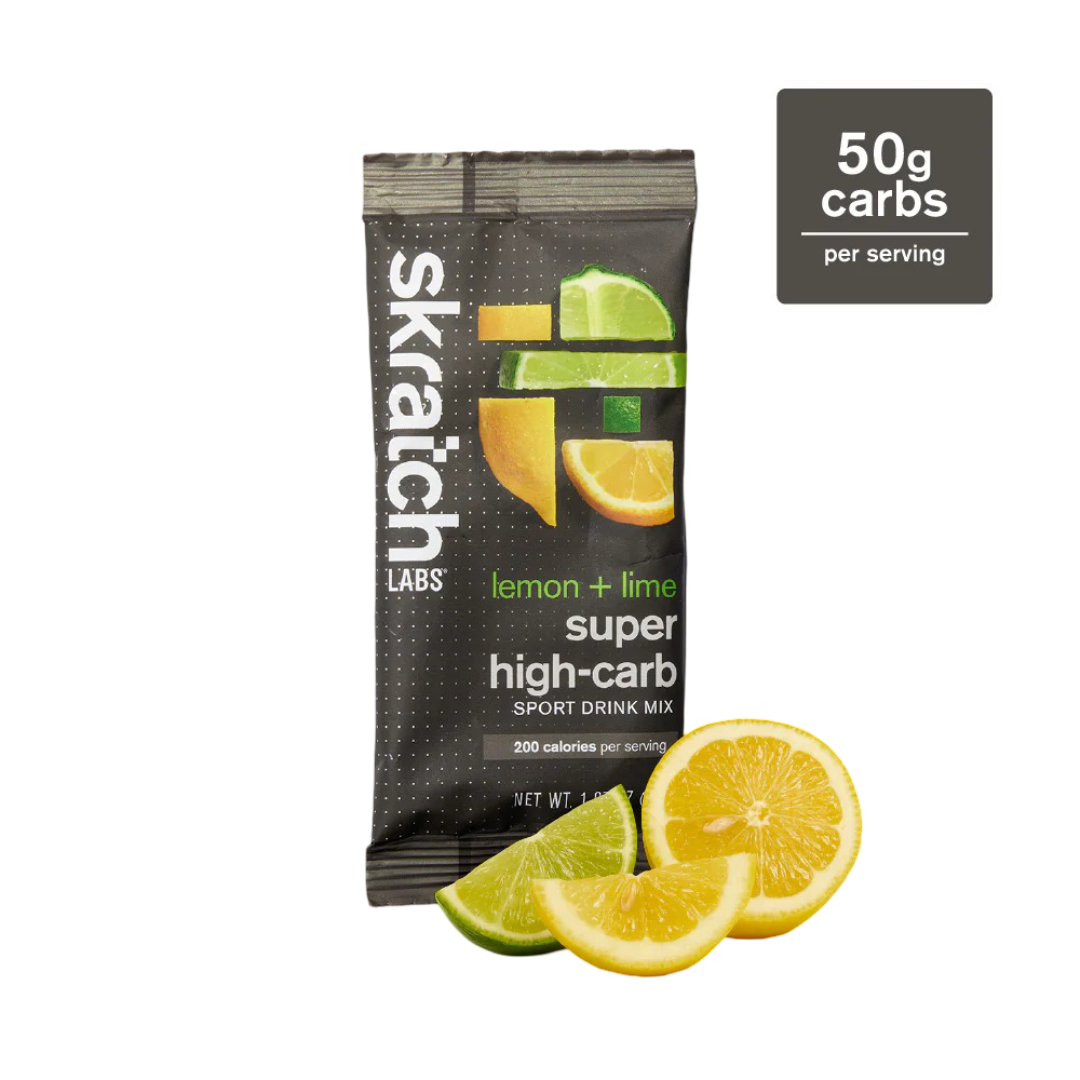 Skratch Labs Super High-Carb Sport Drink Mix Lemon and Lime Single Serving