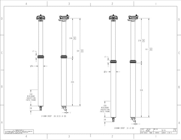 View Fox Transfer Performance Elite Dropper Seatpost 2025 Size Chart