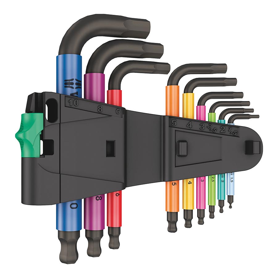 Wera 950/9 Short Hex-Plus Multicolour SPKS L-Key Metric 9-Piece Set